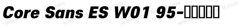 Core Sans ES W01 95字体转换